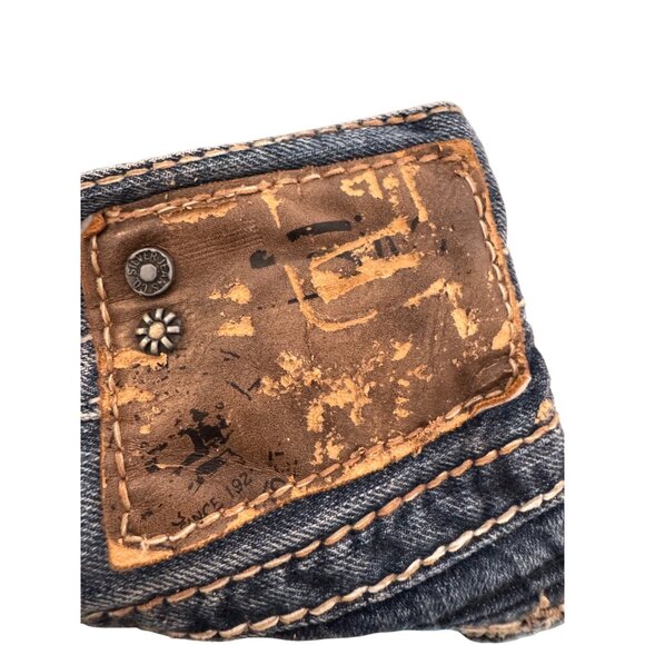 Silver Jeans Co. Zac Flap Straight Leg Jeans Mens W30 L32 Blue Denim Distressed - Picture 6 of 6